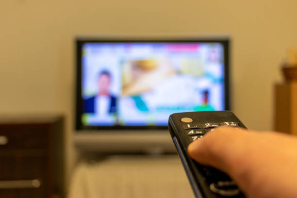 Press the button on the TV remote control